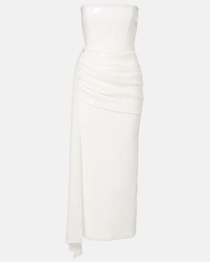 Alex Perry Bridal Bustier-Robe Mit Pailletten - Weiß