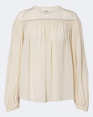 Isabel Marant Nuna Silk Blouse - Natural