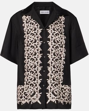 Rebecca Vallance Sundia Silk Shirt - Black