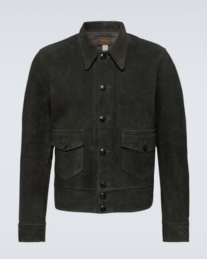 RRL Hadley Suede Jacket - Black