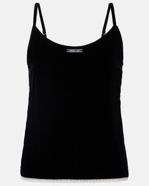Prada Velvet Top - Black