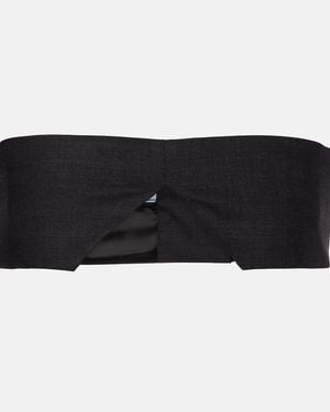 Prada Wool Bandeau Top - Black