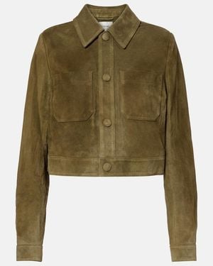 FRAME The Small Suede Jacket - Green