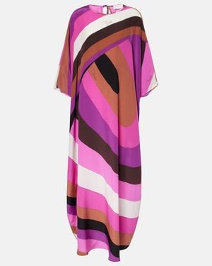 PUCCI Kaftan Iride Aus Seiden-Crepe De Chine - Pink