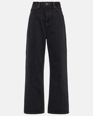 Wardrobe NYC High-Rise Straight Jeans - Blue