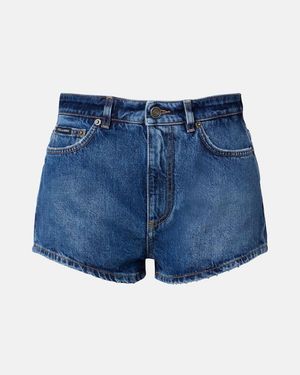 Dolce & Gabbana Denim Micro Shorts - Blue