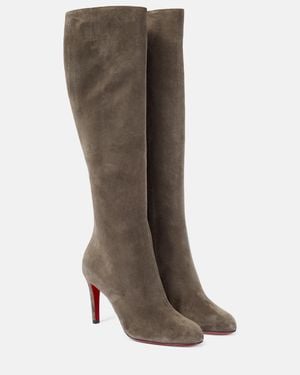 Christian Louboutin Pumppie Knee High Boot - Brown