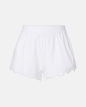 Marysia Swim Bellini Cotton-Blend Terry Shorts - White