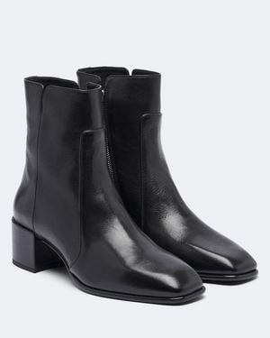 Jimmy Choo Eliot Leather Ankle Boots - Black