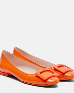 Roger Vivier Gommettine Roundy Ballet Flats - Orange