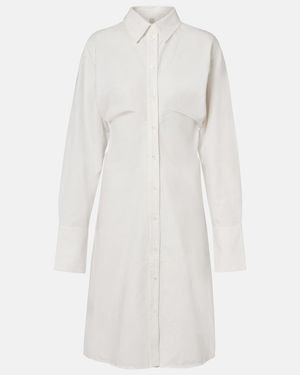 TOTEME Cotton And Linen Shirt Dress - White