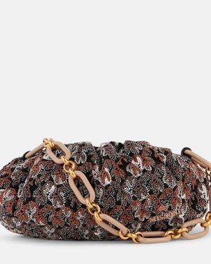 Missoni Medium Beaded Shoulder Bag - Brown