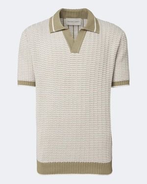 Frescobol Carioca Rino Crochet Cotton Polo Shirt - White
