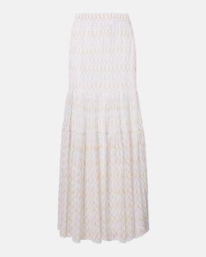 Missoni Lame Maxi Skirt - White