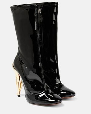 Alaïa Cabaret Mid-Calf Boots - Black