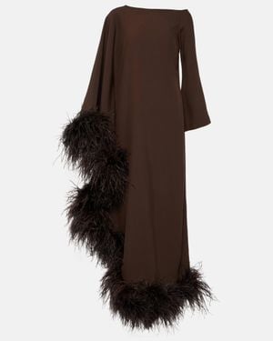 Taller Marmo Ubud Extravaganza Crepe Gown - Brown