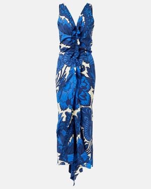 Etro Floral Maxi Dress - Blue