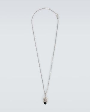 Bottega Veneta Collar Con Colgante De Plata De Ley - Blanco