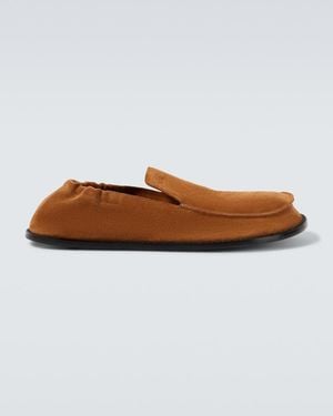 Loewe Flex Suede Loafers - Brown