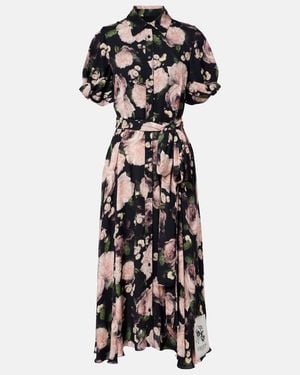 Erdem Hemdblusenkleid - Schwarz