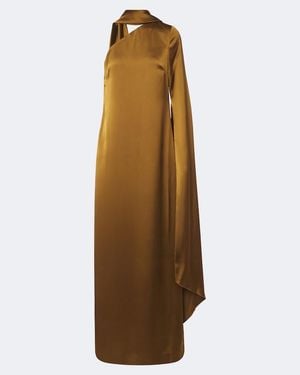 Solace London Cocktailkleid Newman Aus Satin - Natur