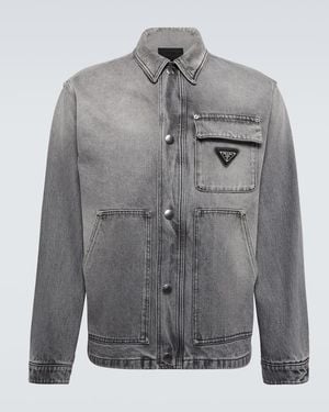 Prada Denim Overshirt - Grey