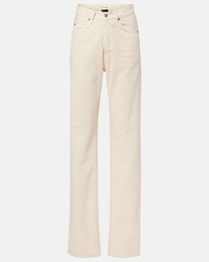 Saint Laurent Wide-Leg Jeans - Natural