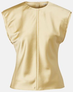 Ami Paris Satin Top - Metallic