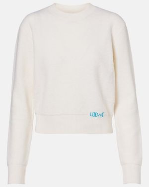 Loewe Pullover Aus Wolle - Weiß