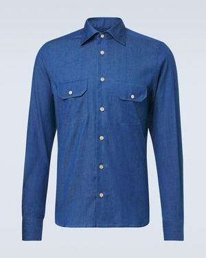 Kiton Denim Shirt - Blue
