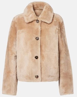 Yves Salomon Shearling Jacket - Natural