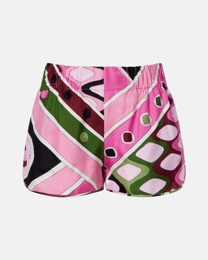 PUCCI Vivara Silk Shorts - Pink