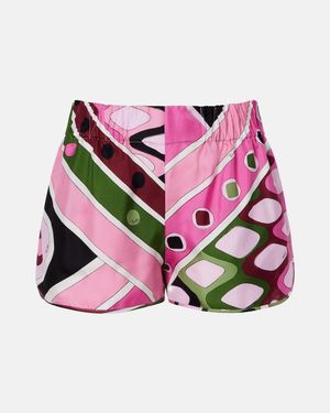 PUCCI Vivara Silk Shorts - Pink