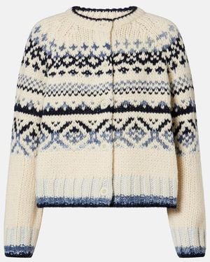 Velvet Cardigan Tovah - Weiß