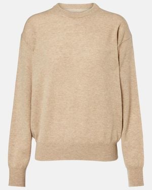 Phoebe Philo Pullover Aus Wolle Und Kaschmir - Natur