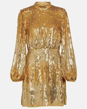 RIXO London Samantha Sequined Minidress - Metallic