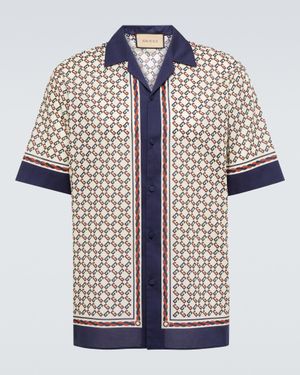 Gucci Geometric G Cotton Shirt - Multicolor