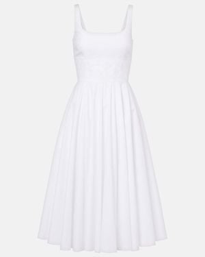 Emilia Wickstead Nikush Cotton Midi Dress - White