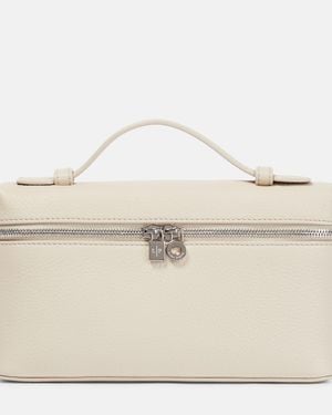 Loro Piana Extra Pocket L19 Leather Pouch - Natural