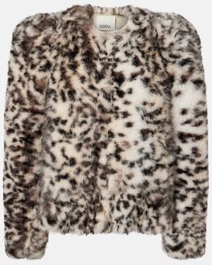 Isabel Marant Bahria Leopard-Print Jacket - Multicolour