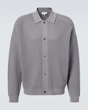 FRAME Open-Knit Cardigan - Grey