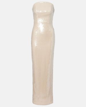 Roland Mouret Sequined Gown - White