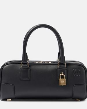 Loewe Amazona 23 Leather Tote Bag - Black
