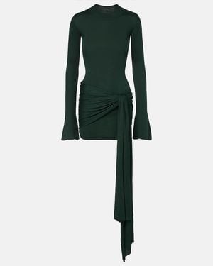 AYA MUSE Minikleid Aus Einem Seidengemisch - Grün