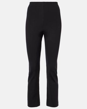 FFORME Shim Cropped Jersey Slim Pants - Blue