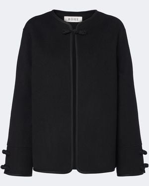 Rohe Wool And Cashmere Jacket - Black