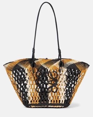 Loewe Paula's Ibiza Anagram Medium Basket Bag - Multicolour