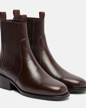 Lemaire Leather Chelsea Boots - Brown