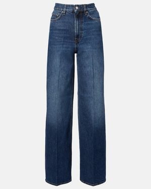TOTEME High-Rise Wide-Leg Jeans - Blau