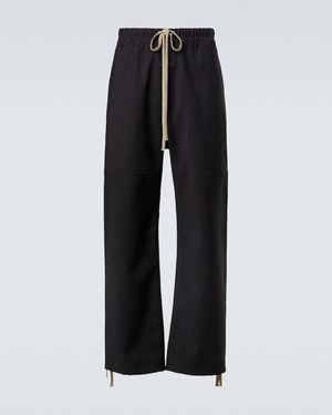 Fear Of God Drawstring Wide-Leg Trousers - Black